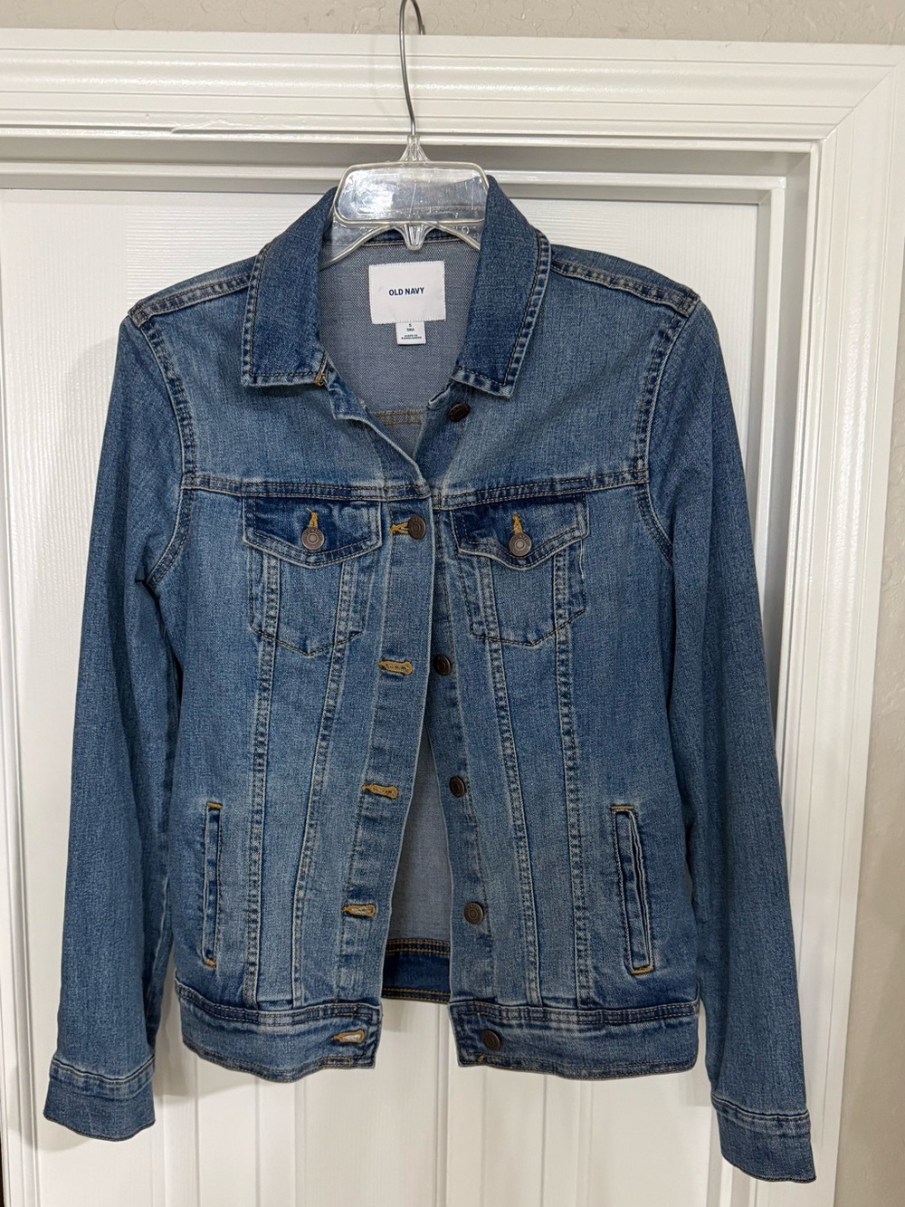 Old Navy Blue Denim Jean Jacket - Women's size Small Tall